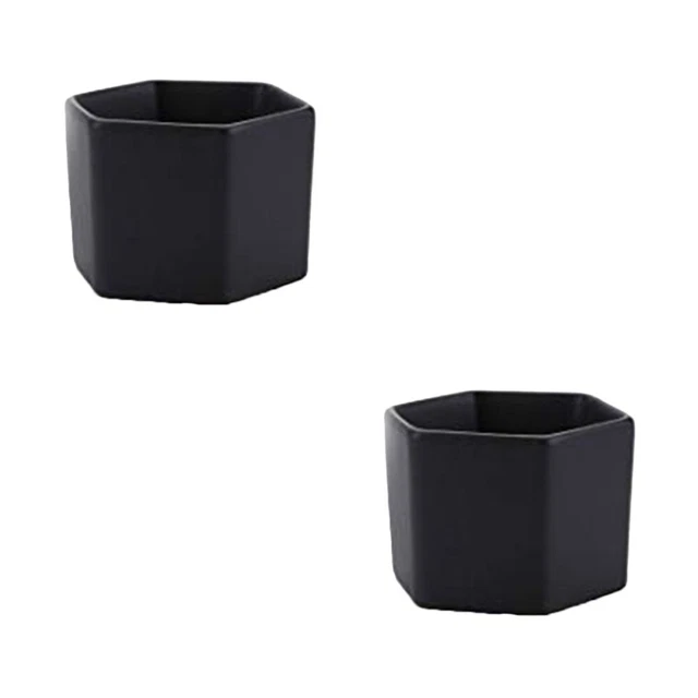 2x Faux Pflanzen Behälter Kleine Pflanzer Container Outdoor Blumentöpfe