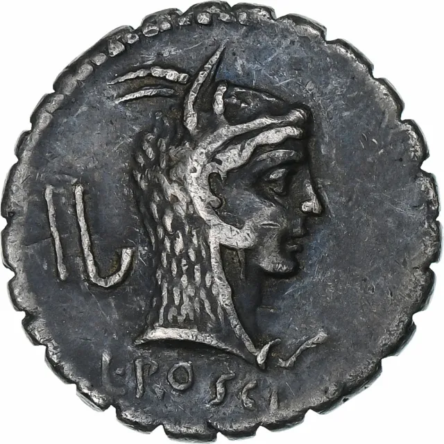 [#1271260] Roscia, Denarius Serratus, 64 BC, Rome, Silber, SS+, Crawford:412/1
