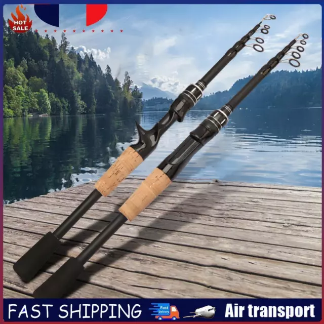 Telescopic Casting Fishing Rod Lightweight Fishing Spinning Pole for Trout Carp