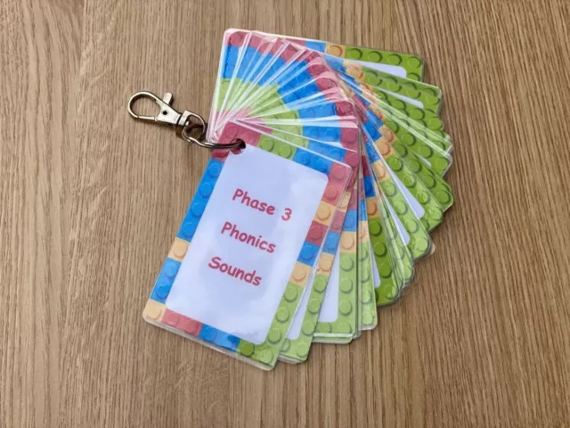 Phonics Sounds & Words Phase 3 Flashcards Primary School Key Stages