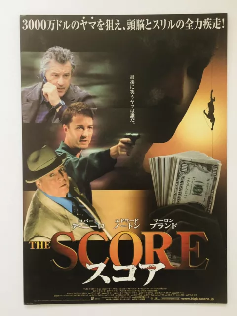 The Score Robert De Niro Edward Norton JAPAN CHIRASHI movie flyer mini poster