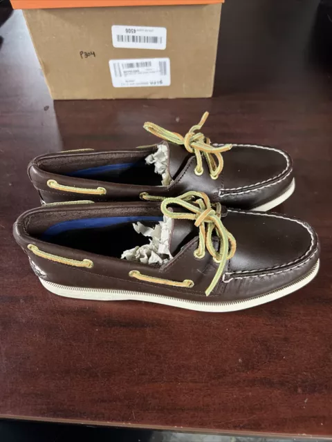 Womens Sperry  Original A/O Brown Boat Shoes Size 7 M, P306