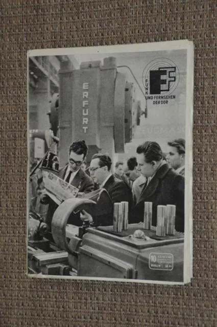 FF Dabei Funk und Fernsehen DDR Fernseh Zeitschrift 10 - 1962