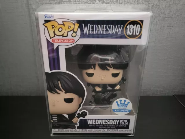 Funko Exclusive Wednesday with Cello 1310 BNIB Wednesday Addams With Protector