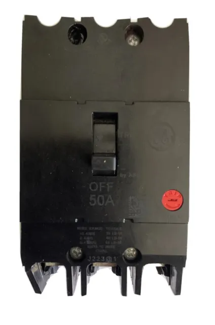 GE TEY350 Screw Circuit Breaker 3-Phase 480V/50A - Black