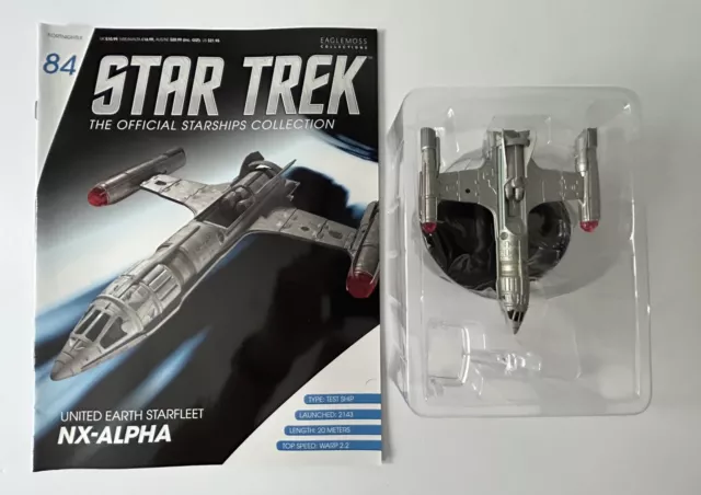 EAGLEMOSS Star Trek Starships Issue 84 - UNITED EARTH STARFLEETNX-ALPHA - NEW