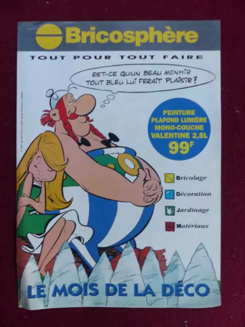 brochure BRICOSPHERE ASTERIX / le mois de la déco  1995