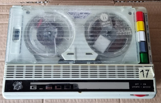 Registratore Geloso G600 Assemblato Il 01.07.1965  Funzionante