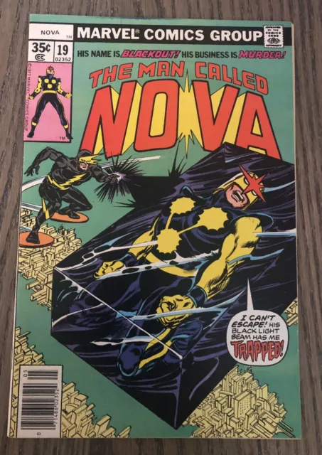 Nova (1st Series) #19 VF; Marvel 1st Appearance And Origin Of Blackout