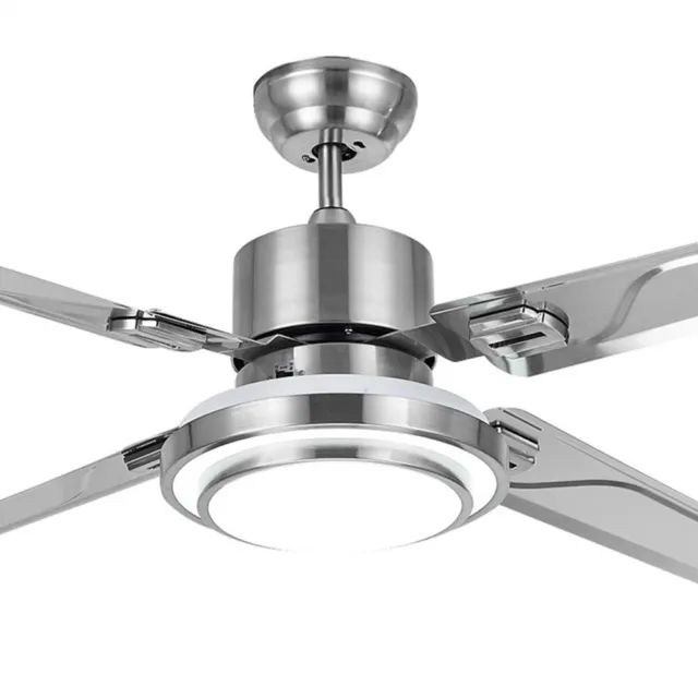 5-Blade 52" Indoor Modern Chandelier LED Ceiling Fan Light with Remote Control