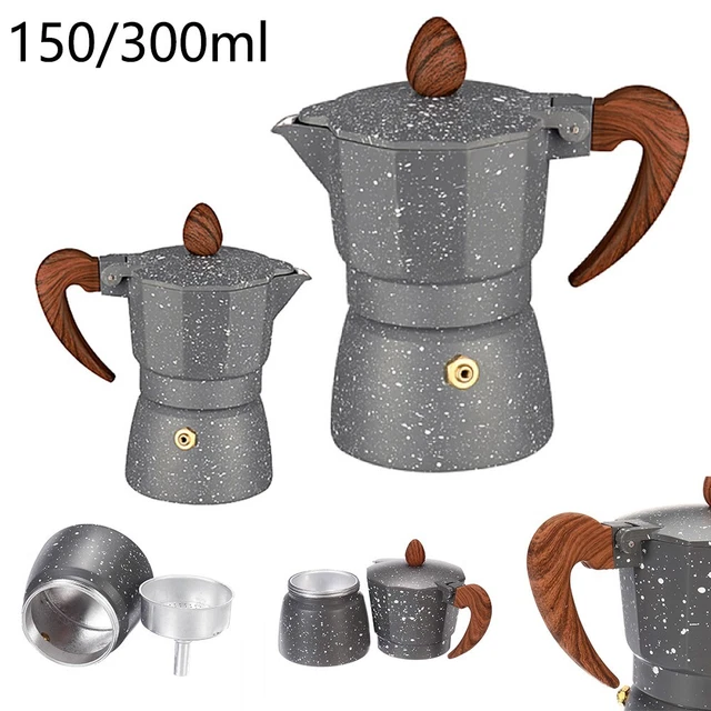 Fdit Machine à Expresso Électrique 300ml - Cafetière Italienne En Acier Inoxydable 220V