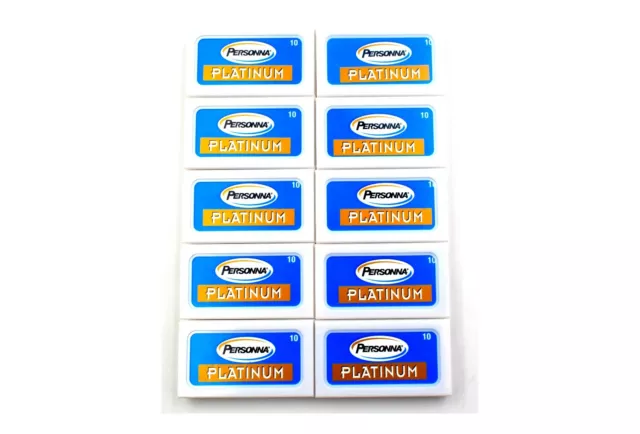 100 Personna Platinum double edge razor blades