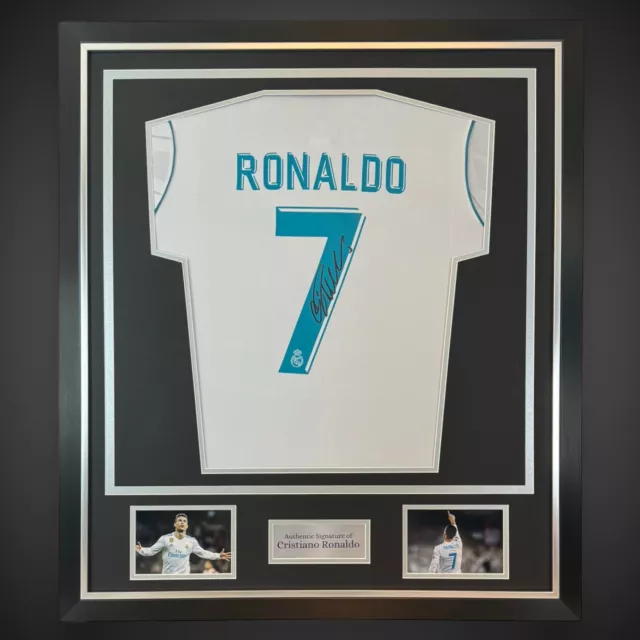 Fantastic Cristiano Ronaldo Hand Signed And Framed Real Madrid Shirt £650