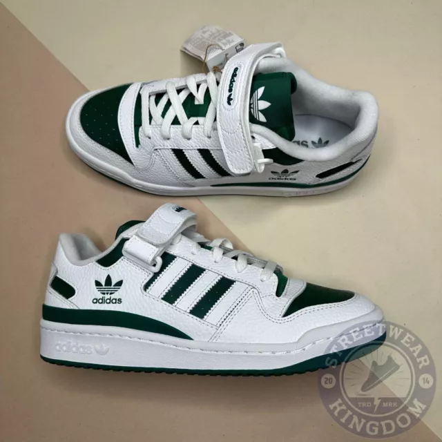 Adidas Forum Low White Green Mens Shoes UK 9 EU 43 1/3 US 9.5 GY8556