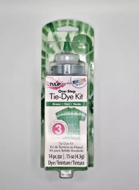 Tulip Tie Dye Kit GREEN One Step 3 Garment Pack