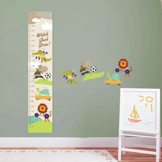 Personalised African Jungle Animals Height Growth Chart + Vinyl Wall Stickers eB Personalised African Jungle Animals Height Growth Chart + Vinyl Wall Stickers eB