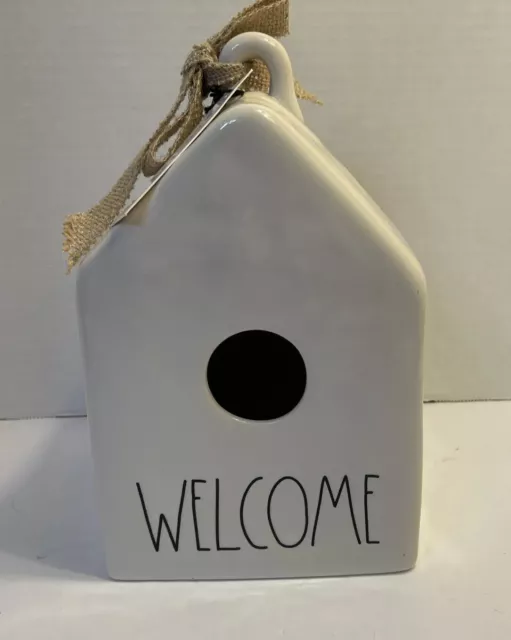 Rae Dunn Artisan Collection by Magenta Ceramic ~Welcome~ Birdhouse New