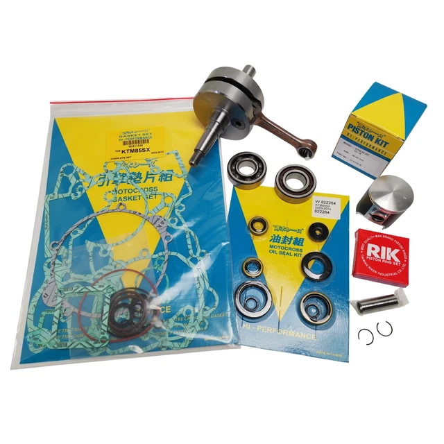 COMPLETE TOP & Bottom End Engine Rebuild Kit KTM 85 SX 20132017 Crank