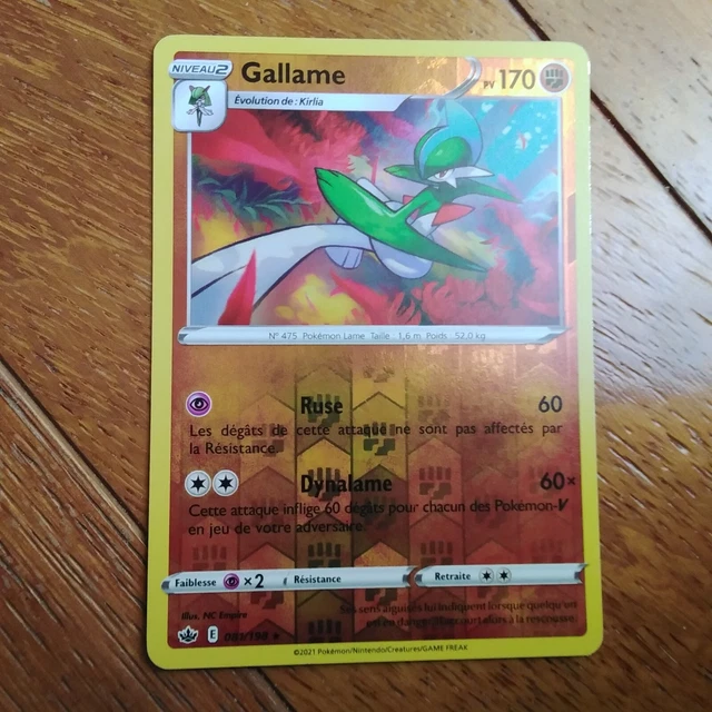 Carte Pokémon Gallame 081/198 Reverse EB06 Règne de Glace fr neuve