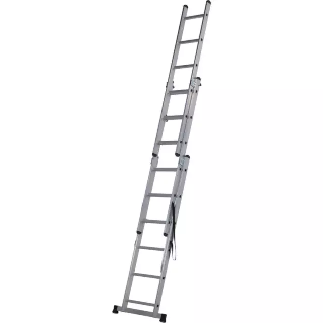 Combination Ladder Werner 4-in-1 Extension Step Aluminum Non-Slip 3 Section NEW