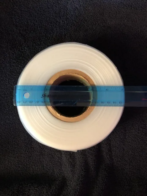 clear plastic tubing roll 2" for making heat sealer bags PARTIALLY USED