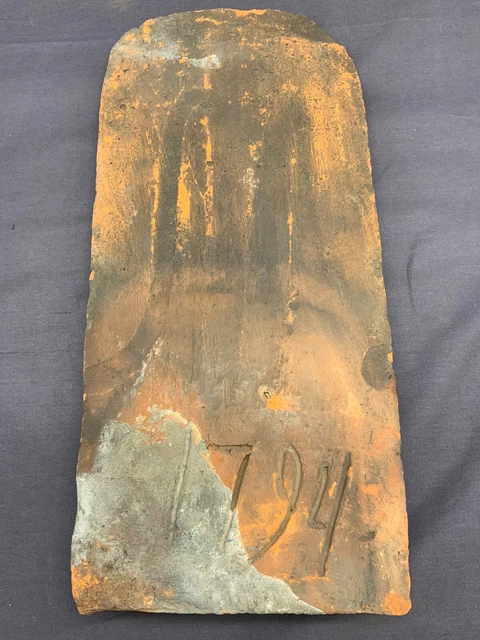 Baroque Roof Pan Antique Ceramic 18Th Century Roof Tile Ötisheim