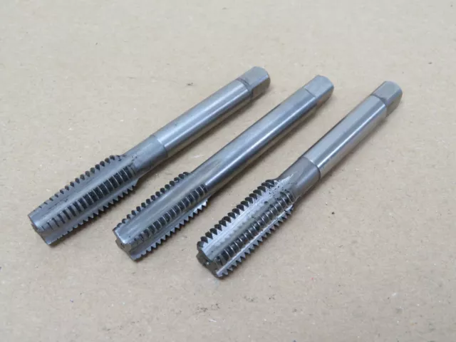 Used Metric Course Taper, Second & Plug Hand Tap Set