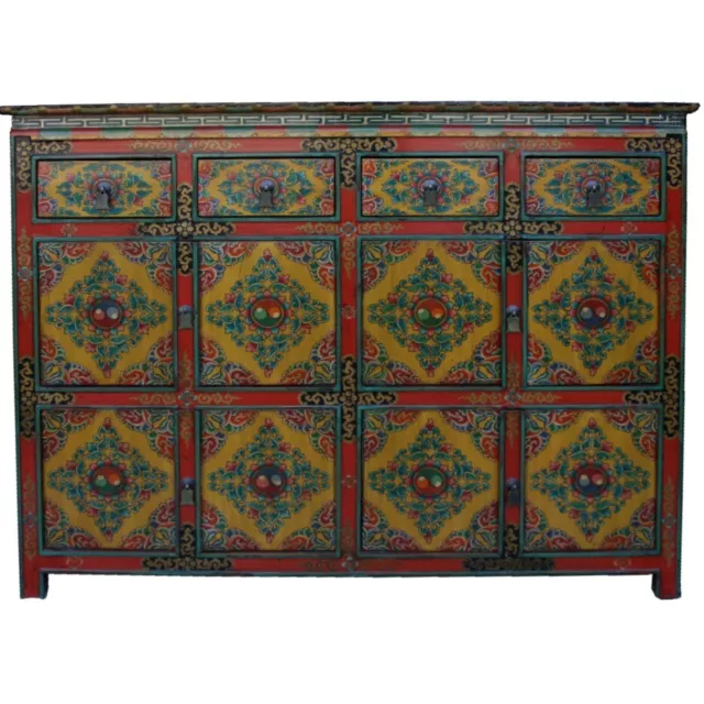 Chinese Tibetan Sideboard Cabinet (43-008)