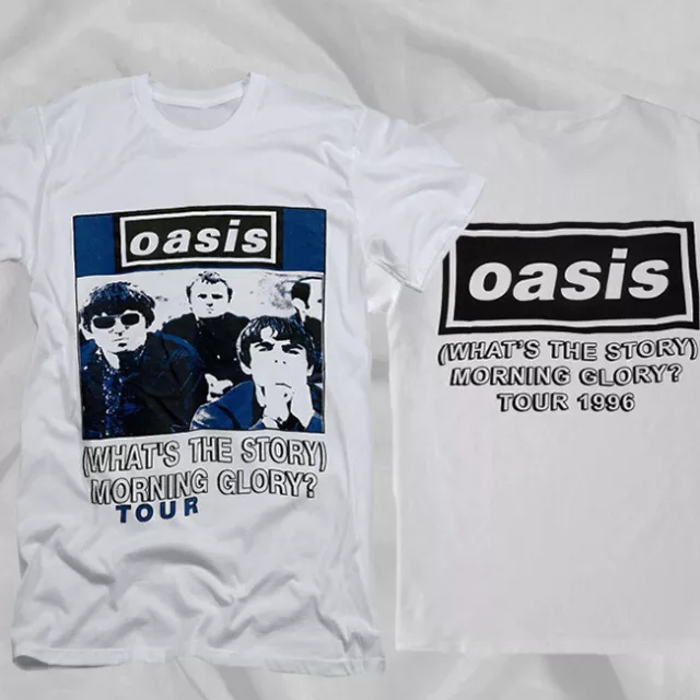 Oasis What's the Story Morning Glory? Tour *2side Shirt Vintage Men Gift Tee