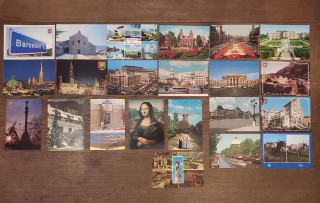 Serie Di Cartoline Post Cards Varie Vintage Anni '70 Vari Paesi Europa