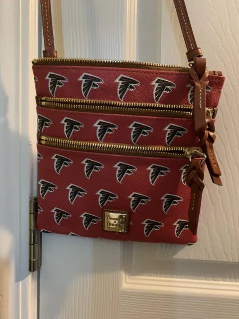 Women's Dooney & Bourke Atlanta Falcons Triple-Zip Crossbody Bag