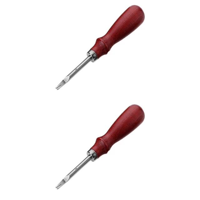 2 PIEZAS Herramienta De Cuero Hecho Mismo Fresa de Fibra Herramienta Redondeo