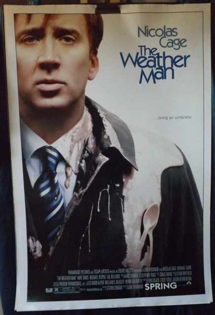 THE WEATHER MAN Nicolas Cage Michael Caine Original One Sheet Cinema ...