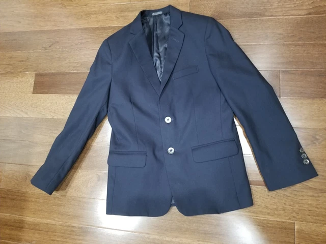 Calvin Klein boys suit jacket formal size 12 dark blue navy