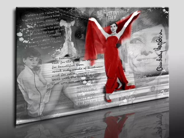 Bild auf Leinwand Audrey Hepburn Kunstdrucke, Wandbilder, Poster Deko Bilder