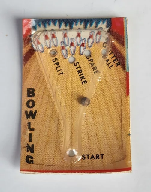 1961 Vintage Premium Cracker Jack Prize Bowling Game Toy