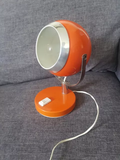 Lampe Boule Orange Vintage