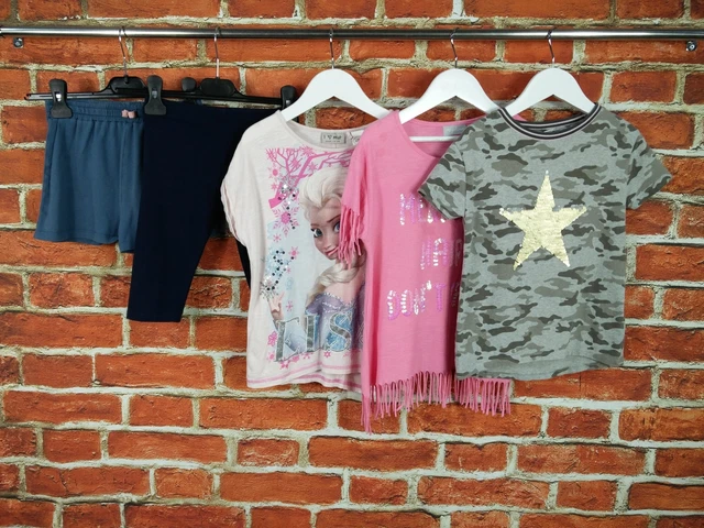 Girls Bundle Age 5-6 Years J Lewis Next Etc Tees Shorts Camo Disney Elsa 116Cm