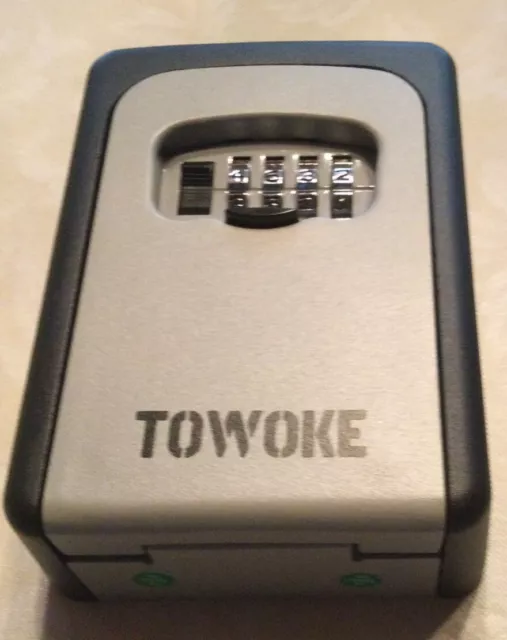 Key Lock Box - Waterproof Combination Safe For Outside Resettable Code by Towoke