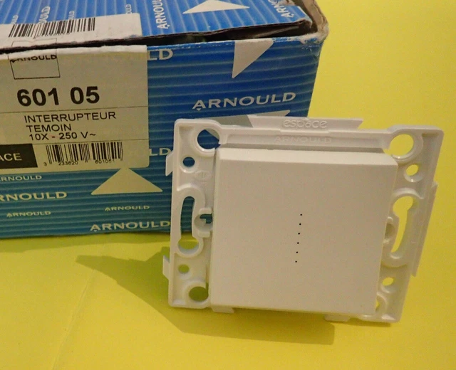 Poussoir Témoin Avec Voyant Intégré Arnould INITIA 69006 - Pour Installation Électrique - Neuf