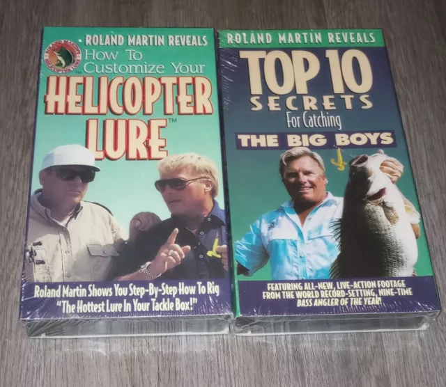 ROLAND MARTIN REVEALS Helicopter Lure & Top 10 Secrets VHS Lot FISHING  $19.95 - PicClick