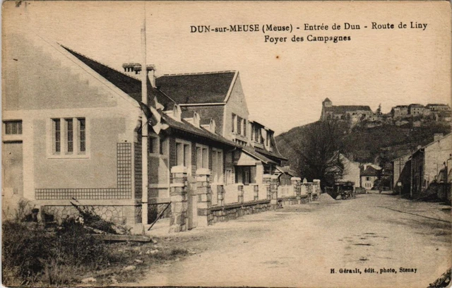 CPA Dun-sur-Meuse - Entrée de Dun - Route de Liny (118624)