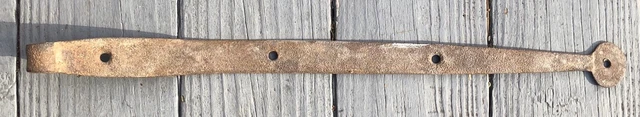 Antique Vintage Iron Barn Door Strap Hinge Original Very Old