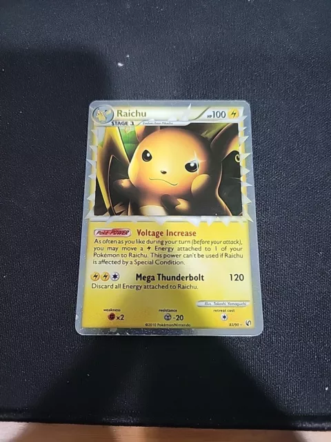 Pokémon TCG Raichu Prime HS-Undaunted 83/90 Holo Holo Rare Prime