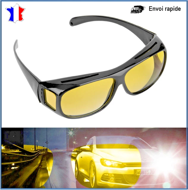 Clip de Lunettes de Soleil HD Vision Clip Lunettes Conduite de Nuit  Polarisées Anti-Eblouissement Clip surLunettes de Soleil p[553]