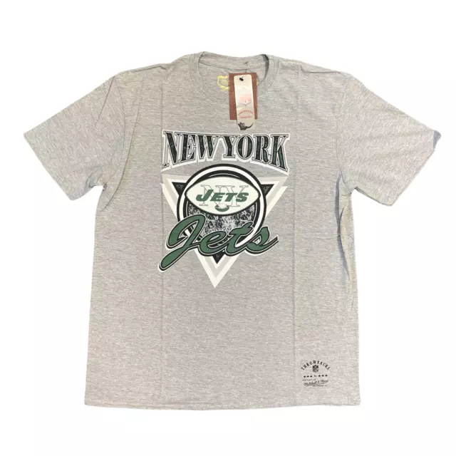 New York Jets T-Shirt Mitchell & Ness NFL Men's Logo Top - New