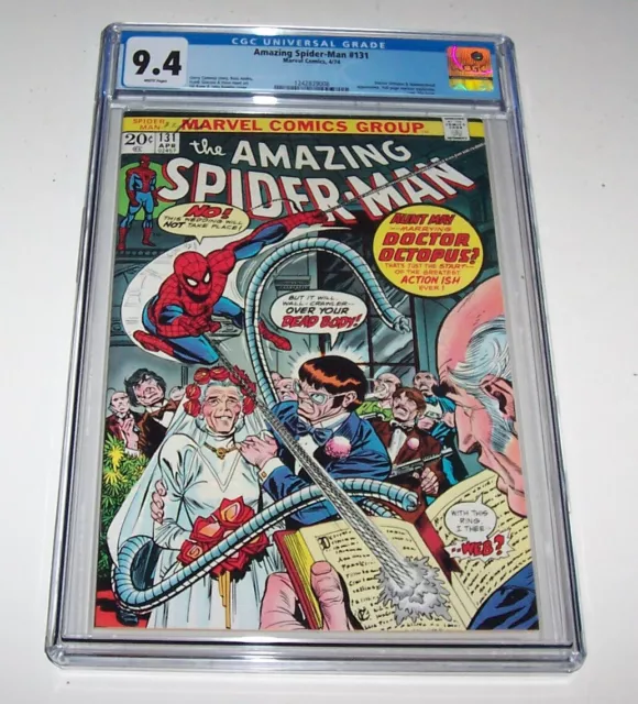 Amazing Spiderman #131 - Marvel 1974 Bronze Age Issue - CGC NM 9.4 (Dr. Octopus)