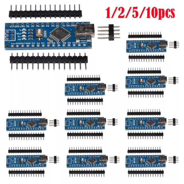 1/2/5/10 PCS NANO V3.0 Mini USB ATmega328P-AU CH340 5V Board USB For ...