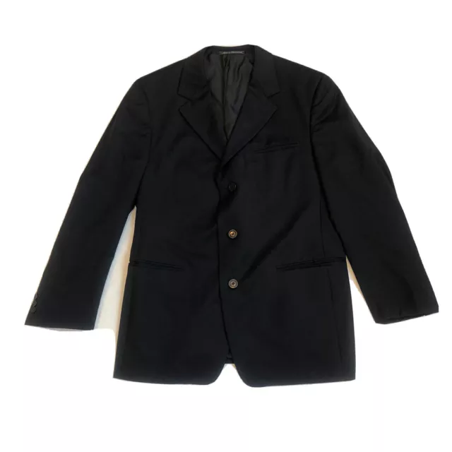 VINTAGE GIANNI VERSACE Couture Men's Black Suit Jacket 3-Button Blazer ...