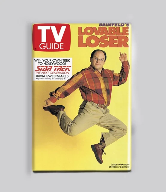 SEINFELD - GEORGE COSTANZA / TV GUIDE - 2"x3" POSTER MAGNET (retro 90s show